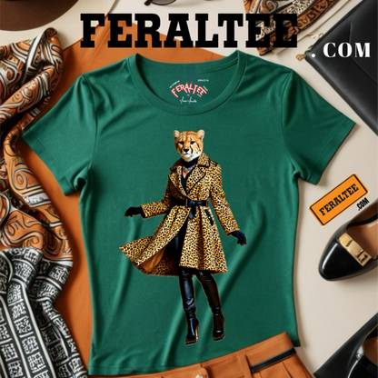 Camiseta de algodón de peso medio para mujer WILDCAT